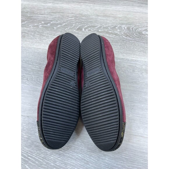 Josef Seibel Pippa 23 72923 Women's 6 Red Snake Embossed Cap Toe Moccasin Loafer - Picture 7 of 11